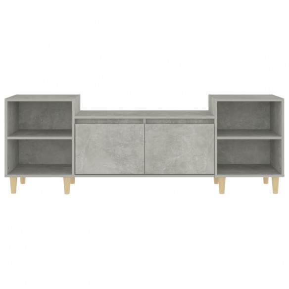 Meuble TV Gris béton 160x35x55 cm Bois d'ingénierie