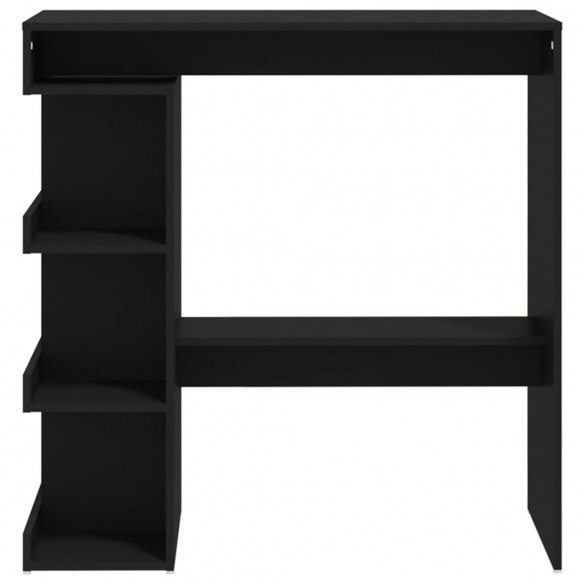 Table de bar étagère de rangement Noir 100x50x101,5 cm