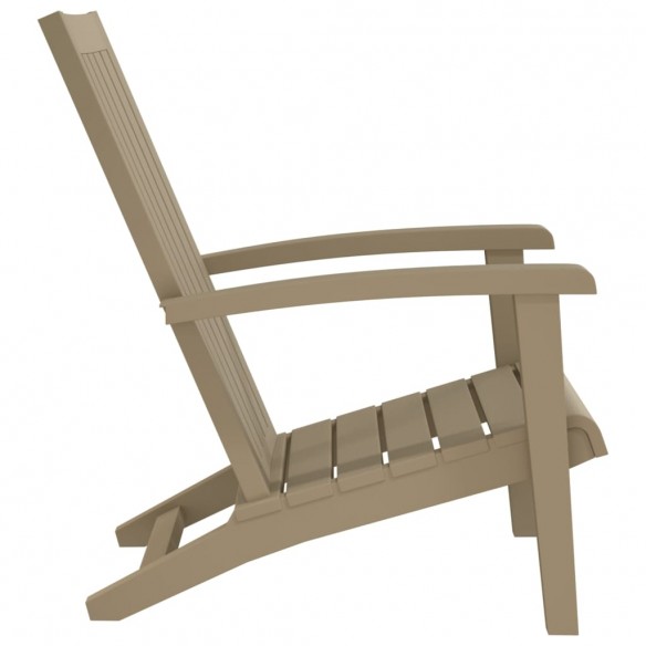 Chaises de jardin Adirondack lot de 2 marron clair PP