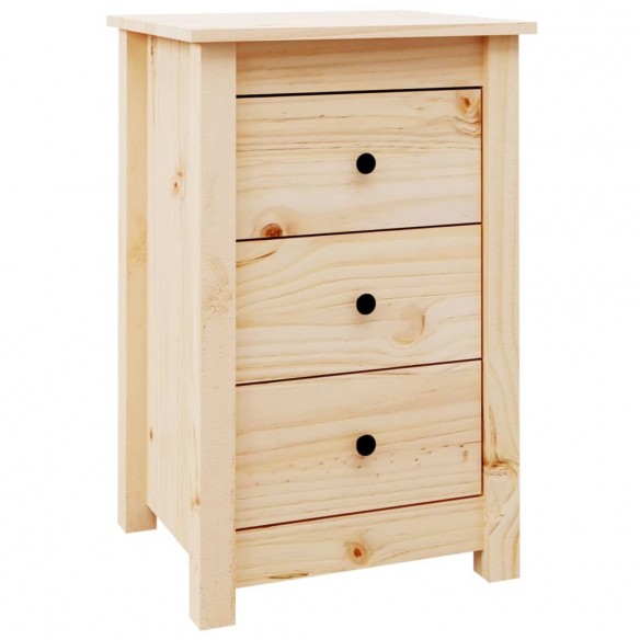 Tables de chevet 2 pcs 40x35x61,5 cm Bois de pin massif