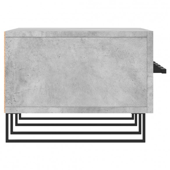 Meuble TV gris béton 150x36x30 cm bois d'ingénierie