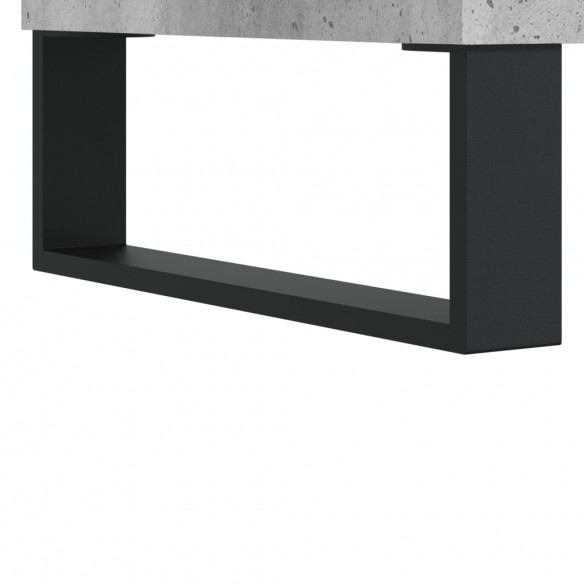 Meuble TV gris béton 150x36x30 cm bois d'ingénierie