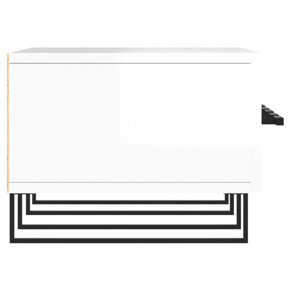 Meuble TV blanc brillant 150x36x30 cm bois d'ingénierie
