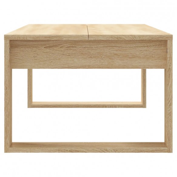 Table basse chêne sonoma 102x50x35 cm bois d'ingénierie