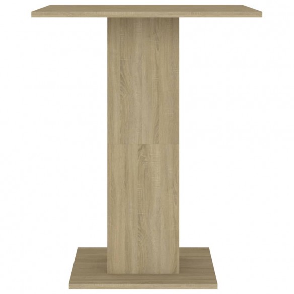 Table de bistro Chêne sonoma 60x60x75 cm Aggloméré