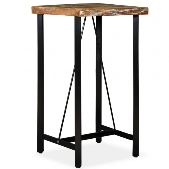 Table de bar Bois de récupération massif 60 x 60 x 107 cm