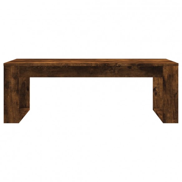 Table basse chêne fumé 102x50x35 cm bois d'ingénierie