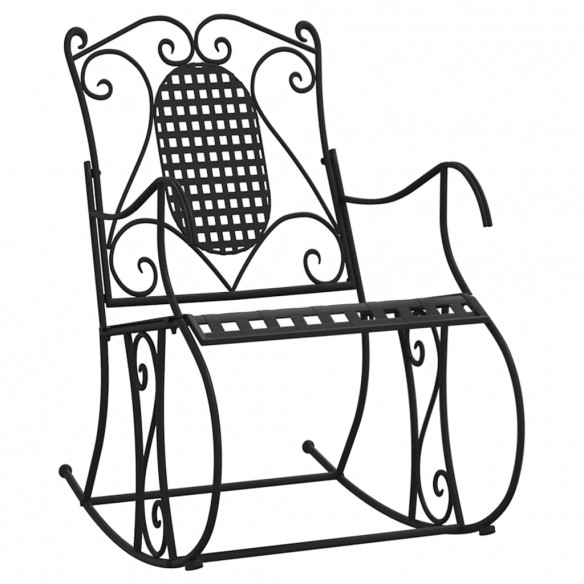 Banc à bascule 84 cm Noir Acier