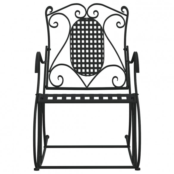 Banc à bascule 84 cm Noir Acier