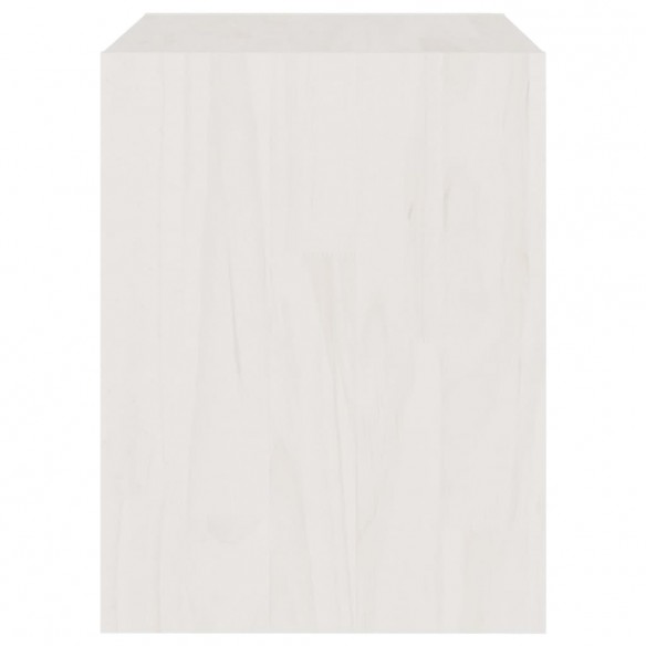 Tables de chevet 2 pcs Blanc 40x30,5x40 cm Bois de pin massif