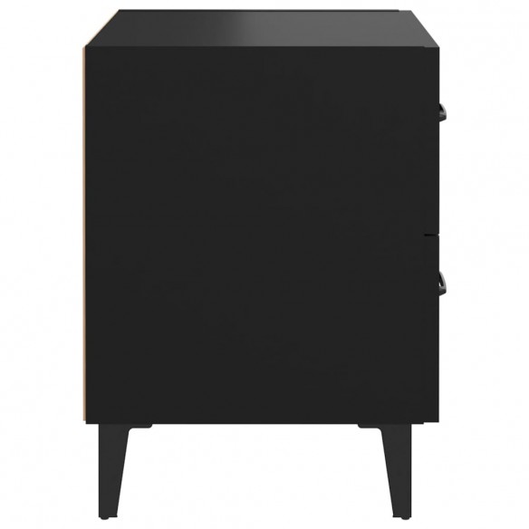 Table de chevet Noir 40x35x47,5 cm