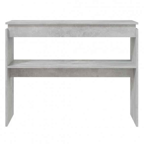 Table console Gris béton 102x30x80 cm Aggloméré