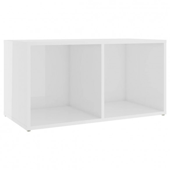 Meubles TV 2 pcs Blanc brillant 72x35x36,5 cm Aggloméré