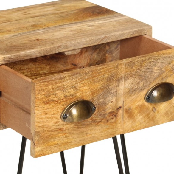 Table de chevet 40 x 30 x 50 cm Bois de manguier massif