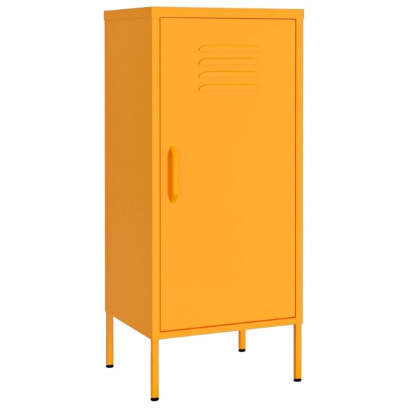 Armoire de rangement Jaune moutarde 42,5x35x101,5 cm Acier