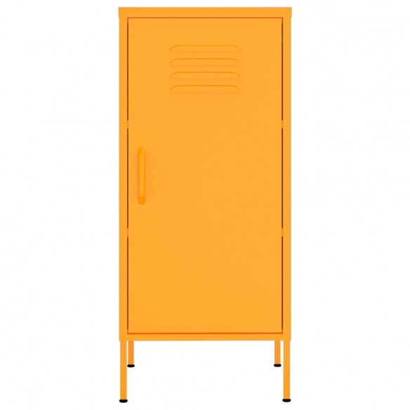 Armoire de rangement Jaune moutarde 42,5x35x101,5 cm Acier