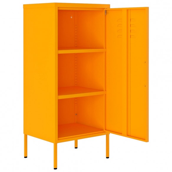 Armoire de rangement Jaune moutarde 42,5x35x101,5 cm Acier