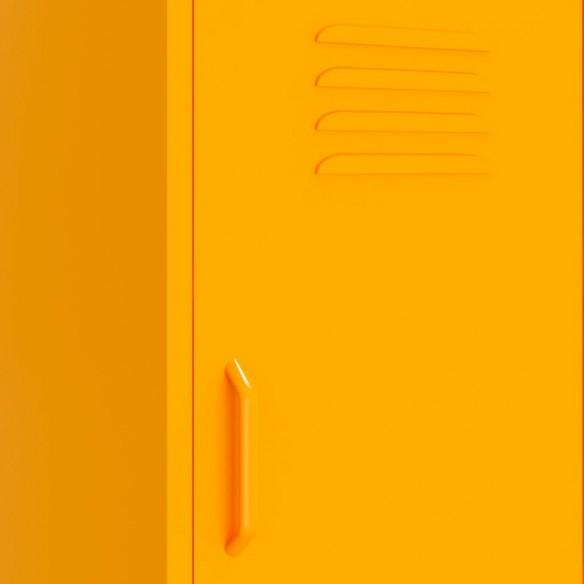 Armoire de rangement Jaune moutarde 42,5x35x101,5 cm Acier