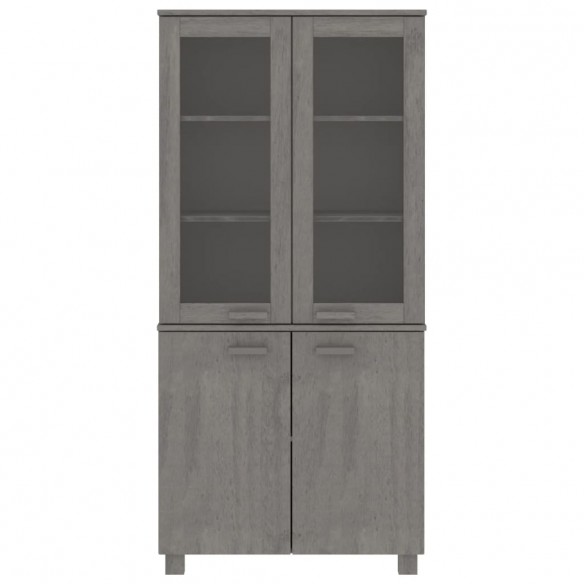 Buffet HAMAR Bois massif de pin Gris clair