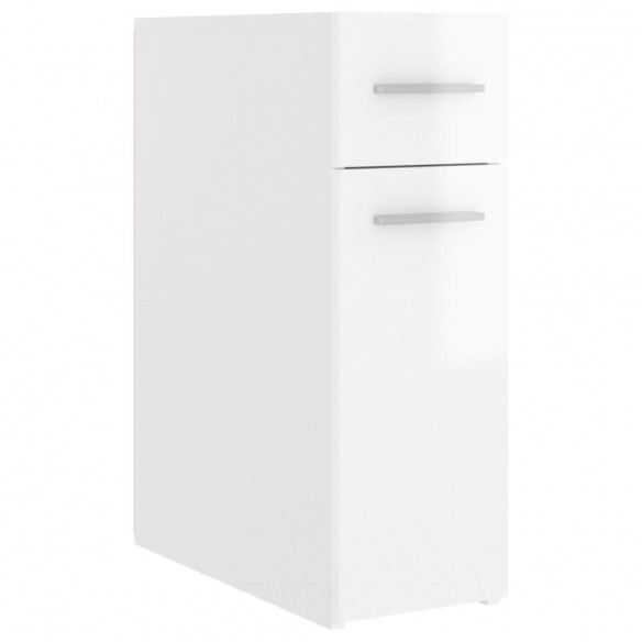 Armoire d'apothicaire Blanc brillant 20x45,5x60 cm Aggloméré