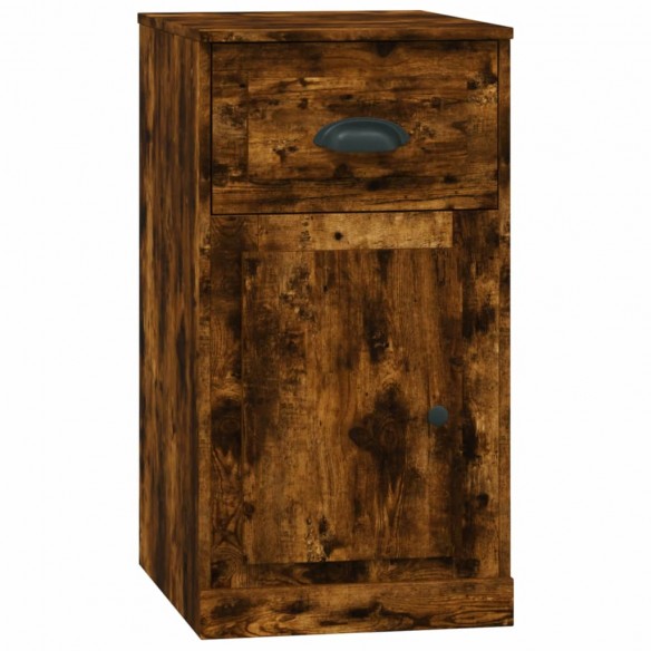 Armoire latérale avec tiroir chêne fumé 40x50x75 cm