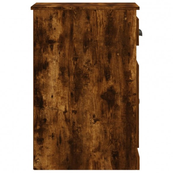 Armoire latérale avec tiroir chêne fumé 40x50x75 cm