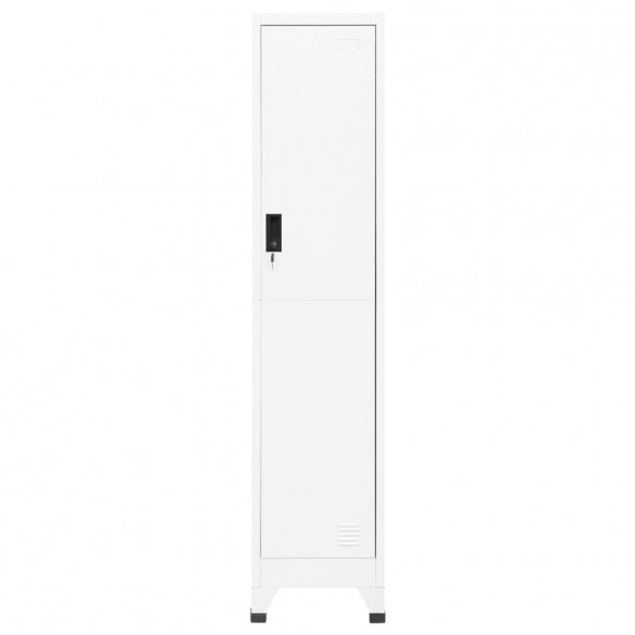 Armoire à casiers Blanc 38x45x180 cm Acier