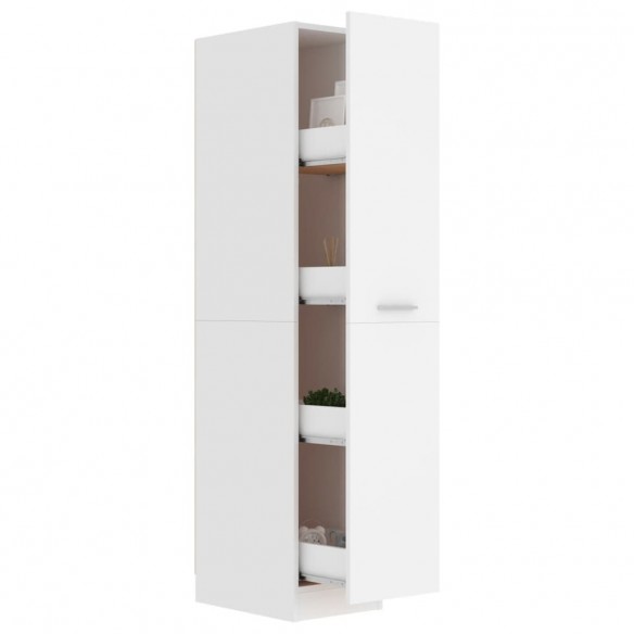 Armoire d'apothicaire Blanc 30x42,5x150 cm Aggloméré