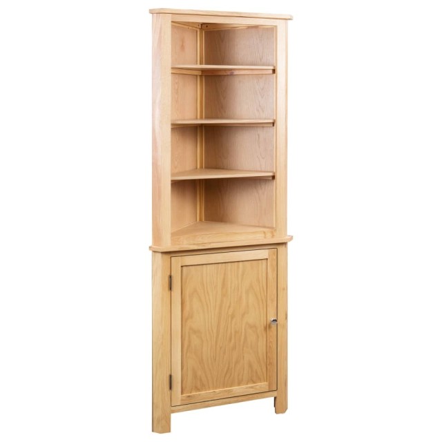 Armoire d'angle 59 x 36 x 180 cm Bois de chêne massif