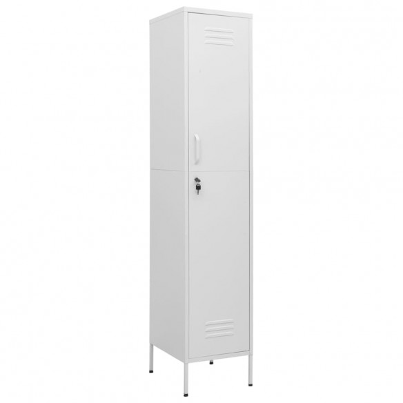 Armoire à casiers Blanc 35x46x180 cm Acier