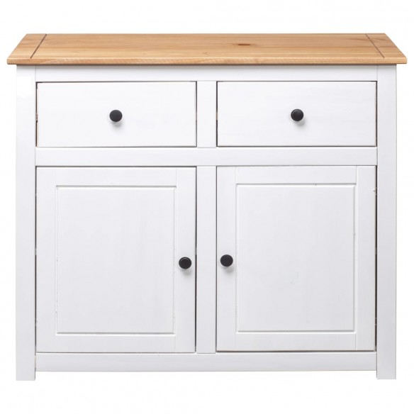 Buffet Blanc 93x40x80 cm Pin Gamme Panama