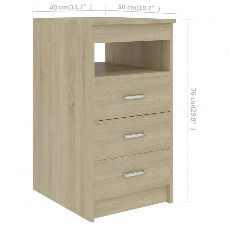 Bureau Chêne sonoma 140x50x76 cm Aggloméré