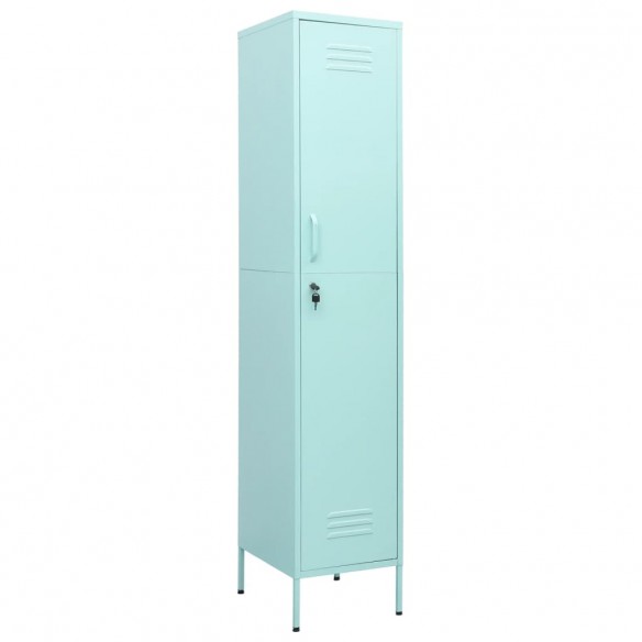 Armoire à casiers Vert menthe 35x46x180 cm Acier