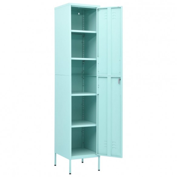 Armoire à casiers Vert menthe 35x46x180 cm Acier