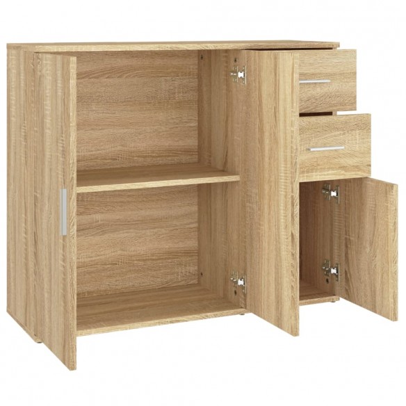 Buffet Chêne sonoma 91x29,5x75 cm Bois d'ingénierie