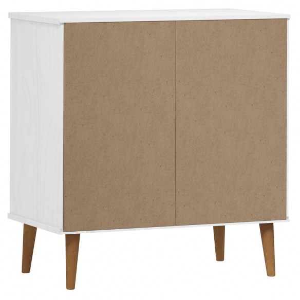 Buffet MOLDE Blanc 76,5x40x80 cm Bois massif de pin