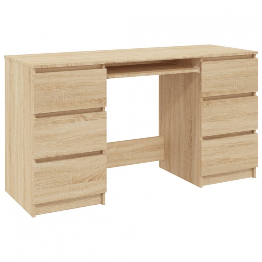 Bureau Chêne sonoma 140x50x77 cm Aggloméré