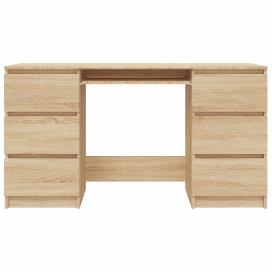 Bureau Chêne sonoma 140x50x77 cm Aggloméré