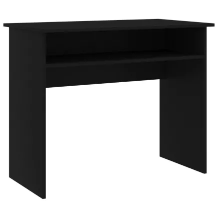 Bureau Noir 90x50x74 cm Aggloméré 2