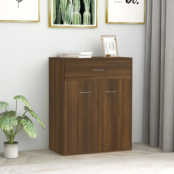 Buffet Chêne marron 60x30x75 cm Bois d'ingénierie