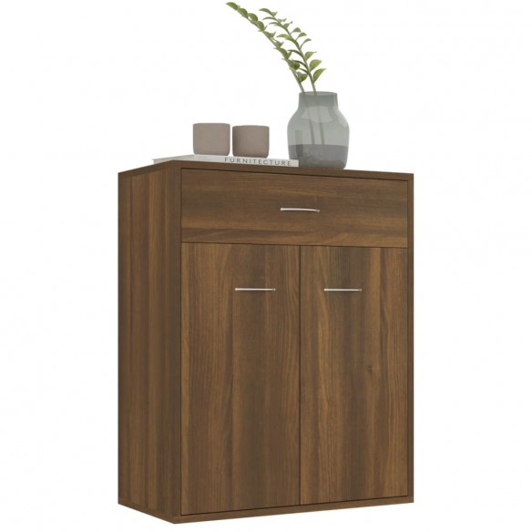 Buffet Chêne marron 60x30x75 cm Bois d'ingénierie