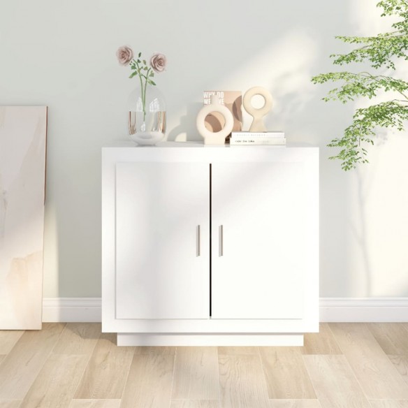 Buffet Blanc 80x40x75 cm Bois d'ingénierie