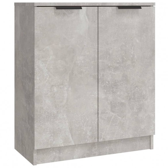 Buffets 3 pcs gris béton bois d'ingénierie