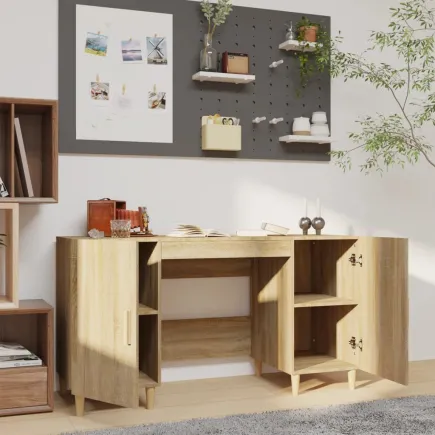 Bureau Chêne sonoma 140x50x75 cm  2