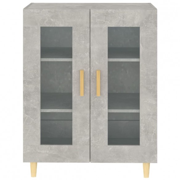 Buffet gris béton 69,5x34x90 cm bois d'ingénierie