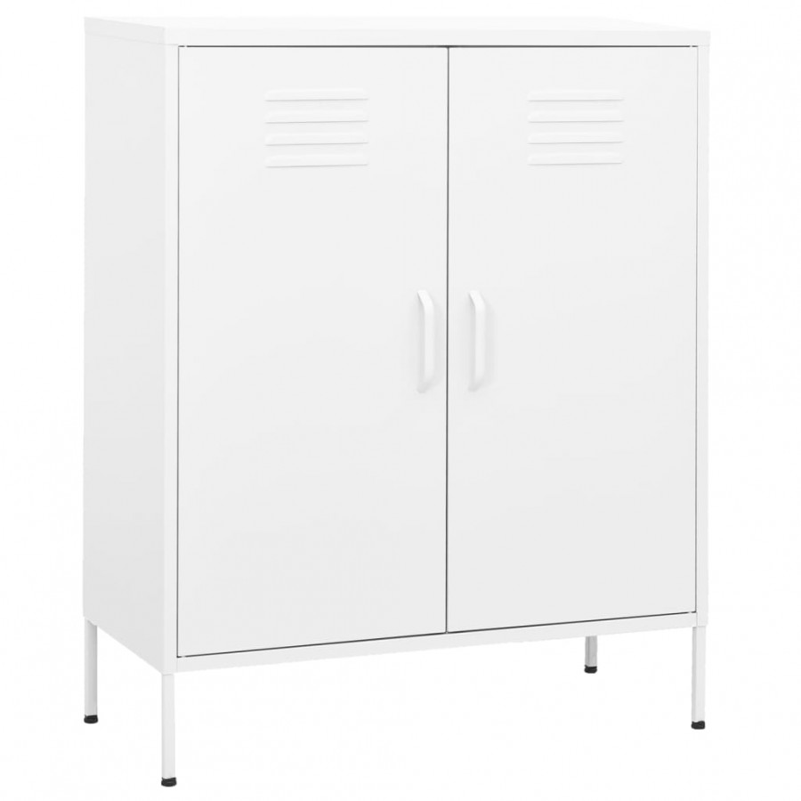 Armoire de rangement Blanc 80x35x101,5 cm Acier