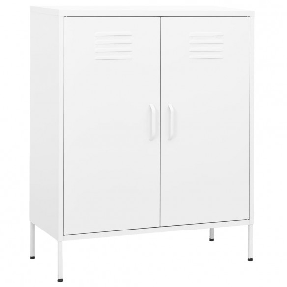 Armoire de rangement Blanc 80x35x101,5 cm Acier