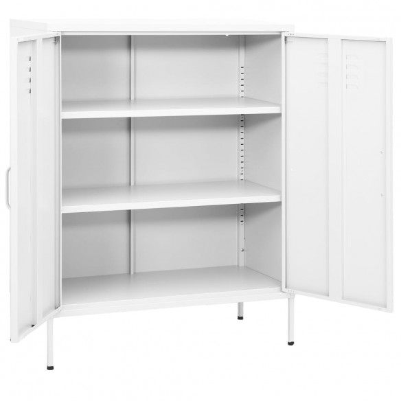 Armoire de rangement Blanc 80x35x101,5 cm Acier