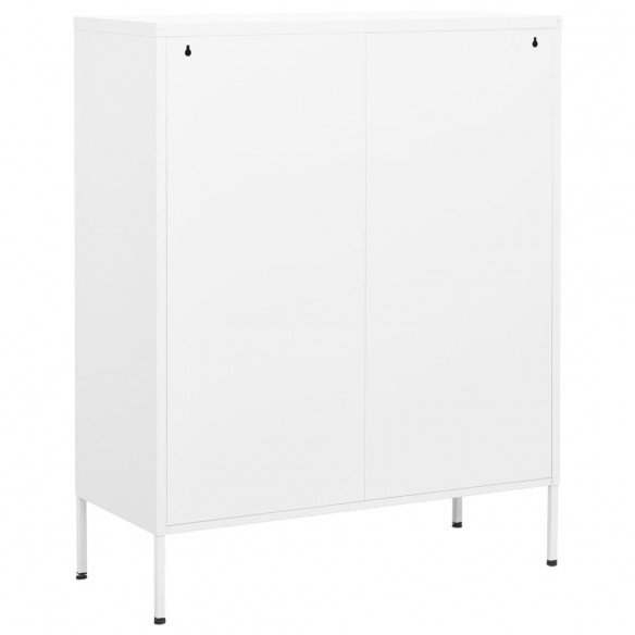 Armoire de rangement Blanc 80x35x101,5 cm Acier