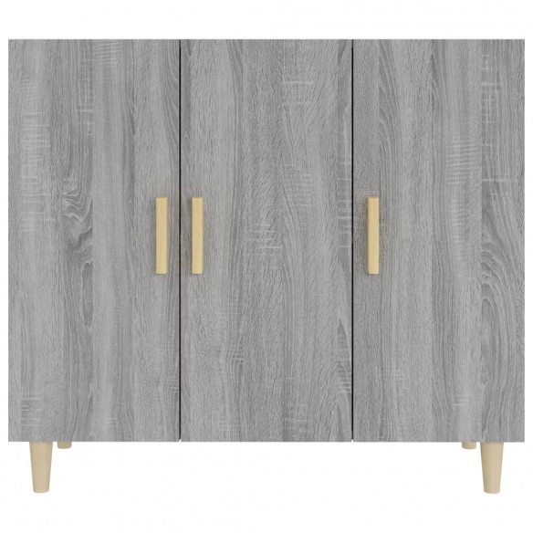 Buffet sonoma gris 90x34x80 cm bois d'ingénierie